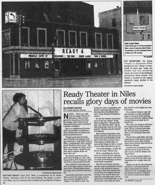 Ready Theatre - The Herald Palladium Thu Dec 22 1994 (newer photo)